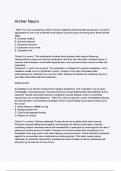 Archer Neuro &lpar;Latest 2024&sol; 2025 Update&rpar; Questions and Verified Answers&vert; 100&percnt; Correct&vert; Grade A&plus;