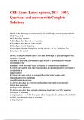 CEH Exam &lpar;Latest update&rpar;&comma; 2024 - 2025&comma; Questions and answers with Complete Solutions&period;