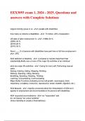 EEX3093 exam 1&comma; 2024 - 2025&comma; Questions and answers with Complete Solution