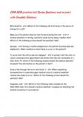 CMA NHA practice test&vert; ALL FREQUENTLY TESTED ACTUAL EXAM QUESTIONS AND ANSWERS &vert; ACCURATE AND VERIFIED FOR GUARANTEED PASS &vert; ALREADY GRADED A&plus;