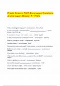  Praxis Science 5905 Blue Notes Questions And Answers Graded A&plus; 2025&period;