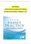 TEST BANK FOR&colon; Family Practice Guidelines&comma; Fifth Edition by Jill C&period; Cash MSN APN FNP-BC Editor Latest Update
