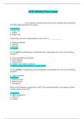NTR 454&sol;554 Final Exam &vert; Questions and Answers &lpar;Complete Solutions&rpar;
