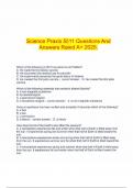  Science Praxis 5511 Questions And Answers Rated A&plus; 2025&period;