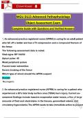WGU D115 Advanced Pathophysiology Exam&comma; Pre-Assessment and Object Assessment Exam &lpar;Latest 2025 &sol; 2026&rpar;&colon; Most Comprehensive Qs & Ans - Everything you need to Succeed