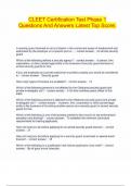 CLEET Certification Test Phase 1 Questions And Answers Latest Top Score&period;
