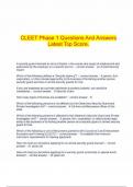 CLEET Phase 1 Questions And Answers Latest Top Score&period;