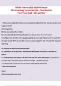 NR 565 Midterm 2025-2026 Advanced Pharmacology Fundamentals &ndash; Chamberlain Final Exam Q&A 100&percnt; Verified