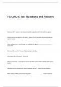FCIC NCIC Test Questions and Answers