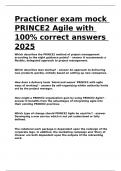 Practioner exam mock PRINCE2 Agile with 100- correct answers 2025