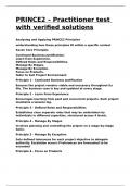 PRINCE2 &ndash; Practitioner test with verified solutions