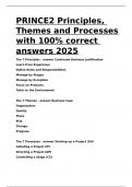 PRINCE2 Principles&comma; Themes and Processes with 100- correct answers 2025&period;