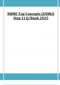 NBME Top Concepts &lpar;USMLE Step 1&rpar; Q&sol;Bank 2025 