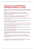 Ammo CDC set A QUESTIONS & ANSWERS SCORED A&plus; TO PASS