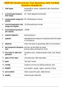 NUR150 Hondros Exam Test Questions with Verified Answers Graded A&plus;