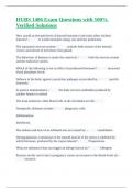 HUBS 1406 Exam Questions with 100&percnt; Verified Solutions