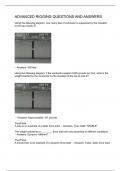 ADVANCED RIGGING QUESTIONS AND ANSWERS