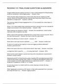 RIGGING 101 FINAL EXAM QUESTIONS & ANSWERS