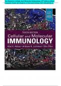 Test Bank for Cellular And Molecular Immunology 10th Edition Abbas  Complete Guide All Chapter1-21 Revised Edition 2025 GRADED A&plus;
