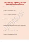 Elsevier's Surgical Technology exam review  chapter 1&comma;2&comma;3 Questions And Answers