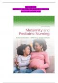 TESTBANK MATERNITY AND PEDIATRIC NURSING 5TH EDITION BY KYLE & CARMAN&sol;ALL CHAPTERS INCLUDED