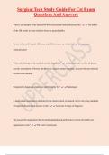 Surgical Tech Study Guide For Cst Exam Questions And Answers