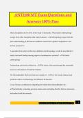 ANT2100 MT Exam Questions and Answers 100&percnt; Pass