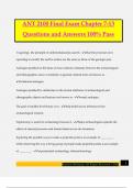 ANT 2100 Final Exam Chapter 7-13 Questions and Answers 100&percnt; Pass