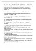 FLORIDA DMV TEST ALL 1-71 QUESTION & ANSWERS
