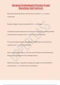 Surgical Technologist Practice Exam Questions And Answers
