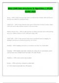 WGU C949 Data Structures & Algorithms 1 STUDY GUIDE 2025