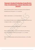 Pearson's Surgical Technology Exam Review  Chp 14 Genitourinary Surger Questions And  Answers