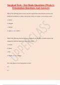 Surgical Tech - Test Bank Questions &lpar;Week 1&rpar;  Orientation Questions And Answers