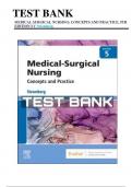 Test Bank for Medical-Surgical Nursing&colon; Concepts and Practice&comma; 5th Edition by Holly K&period; Stromberg &vert; Complete Exam Resource