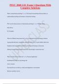 PSYC 2060 EXAM PACK WITH COMPLETE SOLUTIONS 