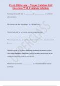 Psych 2000 exam 1&colon; Megan Callahan LSU Questions With Complete Solutions