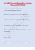 Psych 2000 Exam 1 &lpar;Brossoit LSU&rpar; Questions  With Complete Solutions
