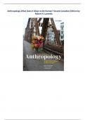 Anthropology What Does It Mean to Be Human&quest; Second Canadian Edition by Robert H&period; Lavenda