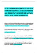 VATI COMPREHENSIVE PREDICTOR ACTUAL EXAM WITH CORRECT ACTUAL QUESTIONS AND CORRECTLY  WELL DEFINED ANSWERS LATEST 2025  ALREADY GRADED A&plus; 