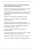 HESI Health Assessment and Physical Examination  2025 &lbrack; With Questions & Answers&rsqb;