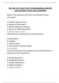 HESI RN EXIT CASE STUDY&colon; SCHIZOPHRENIA UPDATED  AND REVISED IN 2024-2025 DECEMBER