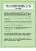 HESI RN EXIT CASE STUDY&colon; CONGENITAL HEART  DISEASE UPDATED AND REVISED IN 2024-2025  DECEMBER