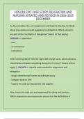 HESI RN EXIT CASE STUDY&colon; DELEGATION AND  NURSING UPDATED AND REVISED IN 2024-2025  DECEMBER