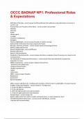 OCCC BADNAP NP1 Professional Roles & Expectations