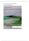  Test Bank for Lehne&rsquo;s Pharmacology for Nursing Care 12th Edition by Jacqueline Rosenjack Burchum & Laura D&period; Rosenthal &vert; Complete Chapters Questions and Answers with Rationales &vert; NGN Pharmacology Exam Prep &vert; 100&percnt; Verified Solutions &vert; Graded A&plus; &vert; Latest 20