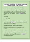 HESI RN EXIT CASE STUDY&colon; STROKE UPDATED AND  REVISED IN 2024-2025 DECEMBER