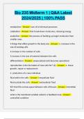 Bio 235 Midterm 1 &vert; Q&A Latest 2024&sol;2025 &vert; 100&percnt; PASS