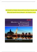 TEST BANK For Modern Advanced Accounting In Canada&comma; 10th Edition By Darrell Herauf&comma; Mbagwu All Chapters 1 to 12 &vert;&vert;Complete A&plus; Guide