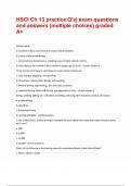 HSCI Ch 13 practice Q's exam questions and answers&lpar;multiple choices&rpar; graded A&plus;