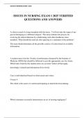 ISSUES IN NURSING EXAM 1 2025 VERIFIED QUESTIONS AND ANSWERS